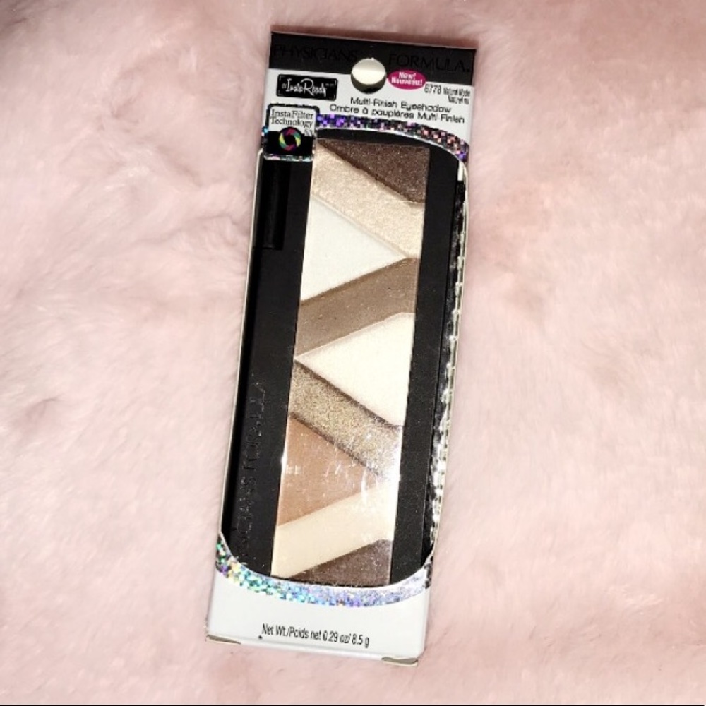 multi-colored eyeshadow, neutral colors.